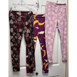 Women's One Size Lularoe Leggings Lot Of 3  OS